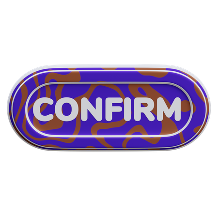 Bouton de confirmation  3D Icon