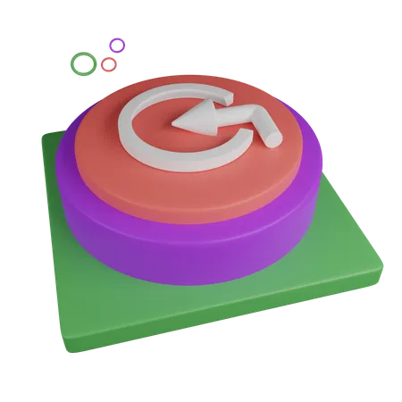 Bouton de connexion  3D Icon