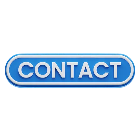 Bouton de contact  3D Icon