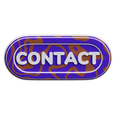 Bouton de contact  3D Icon