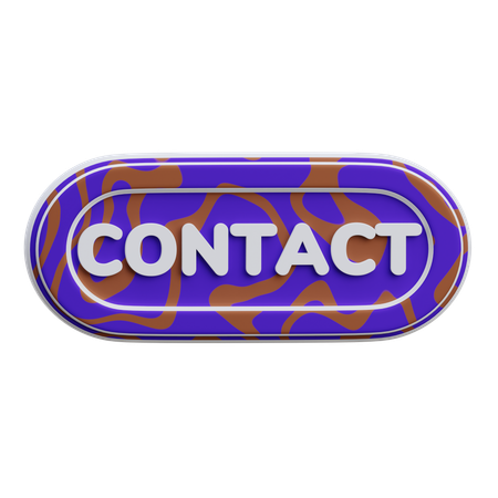 Bouton de contact  3D Icon