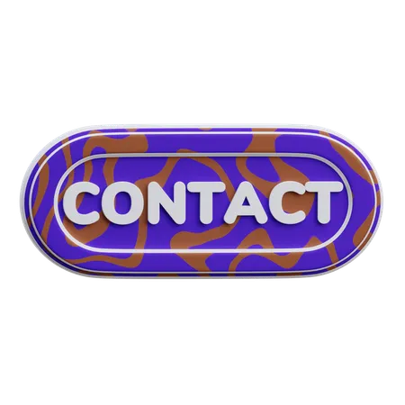 Bouton de contact  3D Icon