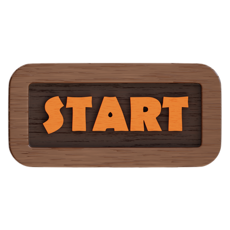 Bouton Start  3D Icon