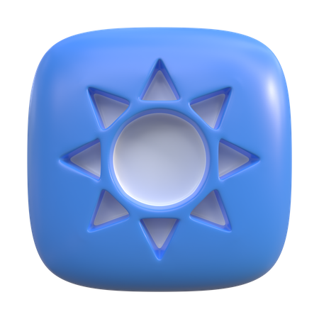 Bouton de luminosité  3D Icon