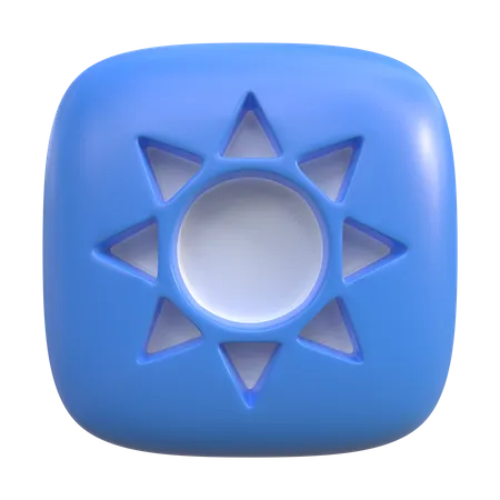 Bouton de luminosité  3D Icon