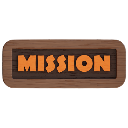 Bouton de mission  3D Icon