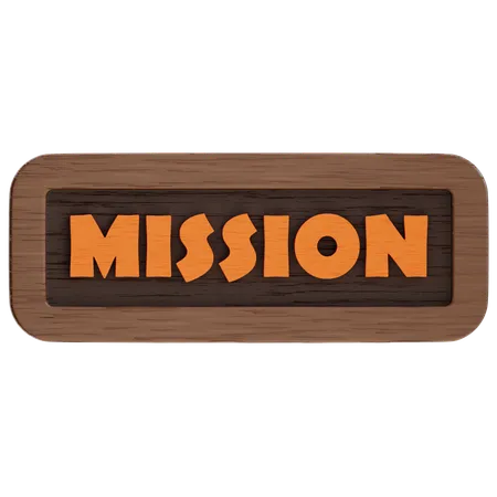 Bouton de mission  3D Icon