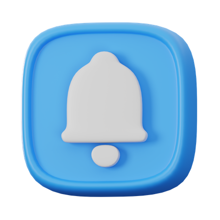 Bouton de notification  3D Icon