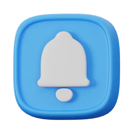 Bouton de notification  3D Icon