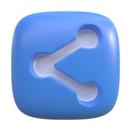 Bouton partager  3D Icon