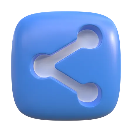 Bouton partager  3D Icon