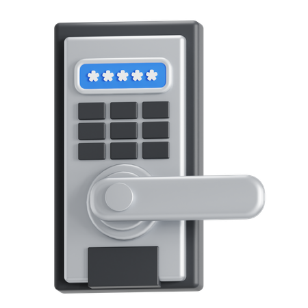 Bouton de porte intelligent  3D Icon