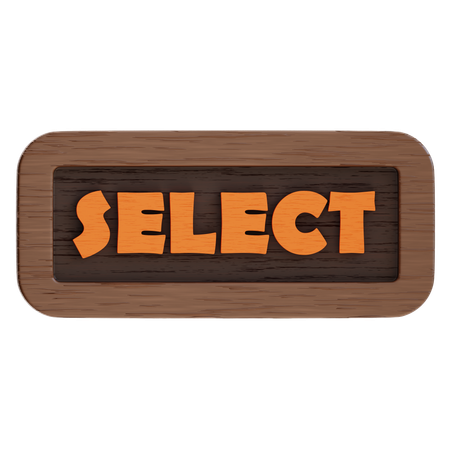 Bouton de sélection  3D Icon