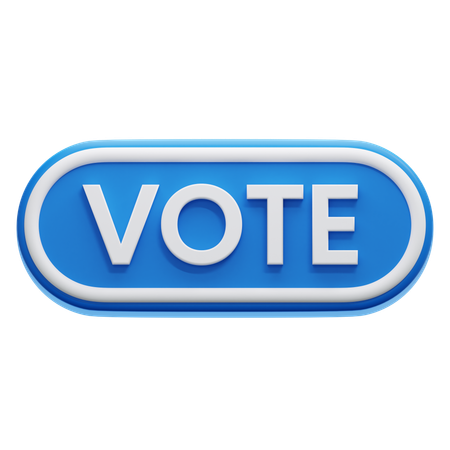 Bouton voter  3D Icon