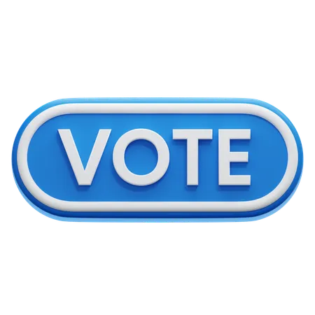 Bouton voter  3D Icon