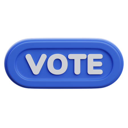 Bouton voter  3D Icon