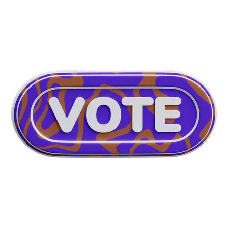 Bouton voter  3D Icon