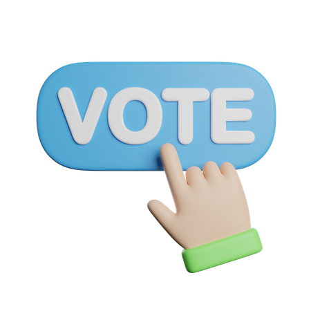 Bouton voter  3D Icon