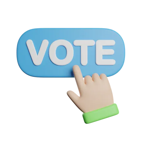 Bouton voter  3D Icon