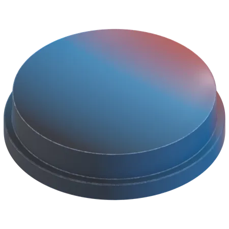 Bouton de dégradé doux  3D Icon