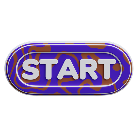 Bouton Start  3D Icon