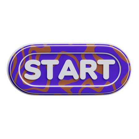 Bouton Start  3D Icon