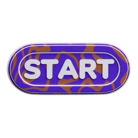 Bouton Start  3D Icon