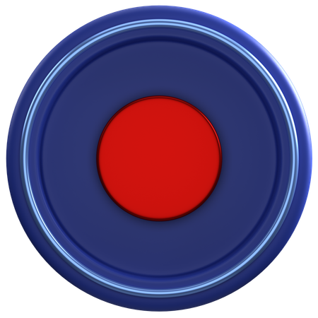 Bouton d'enregistrement  3D Icon