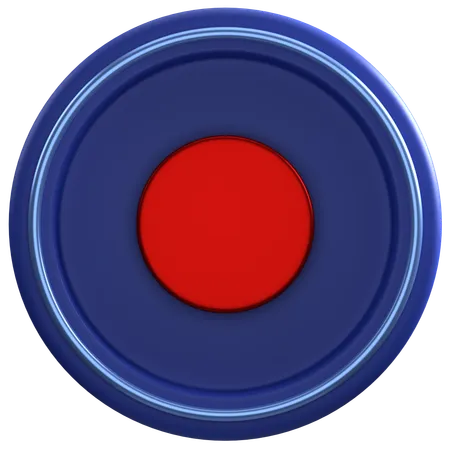 Bouton d'enregistrement  3D Icon