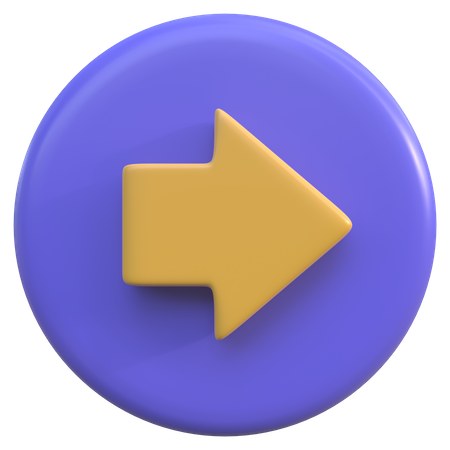 Bouton de droite  3D Icon