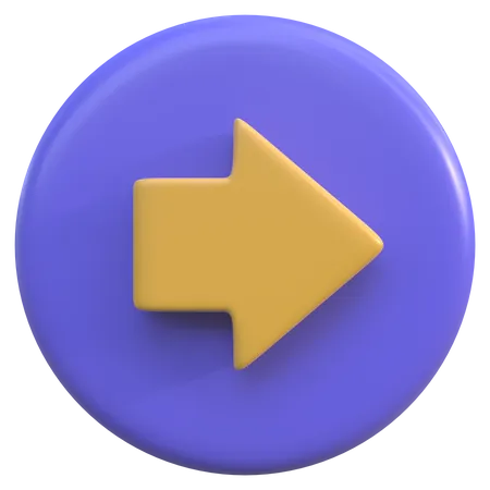 Bouton de droite  3D Icon