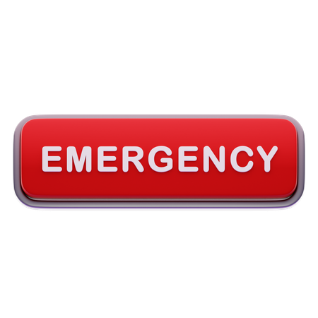 Bouton d'urgence  3D Icon
