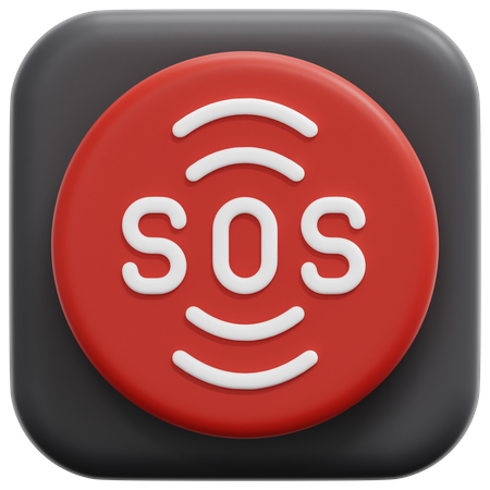 Bouton d'urgence  3D Icon