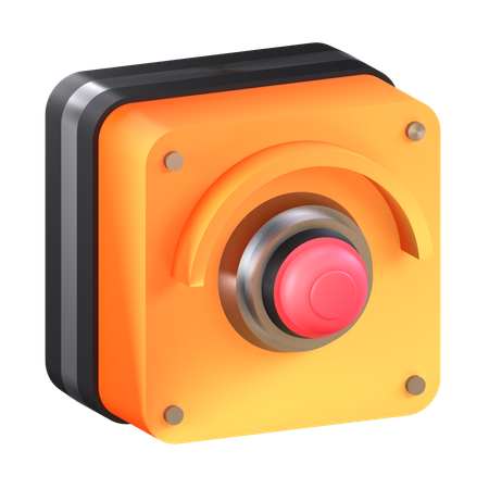 Bouton d'urgence  3D Icon