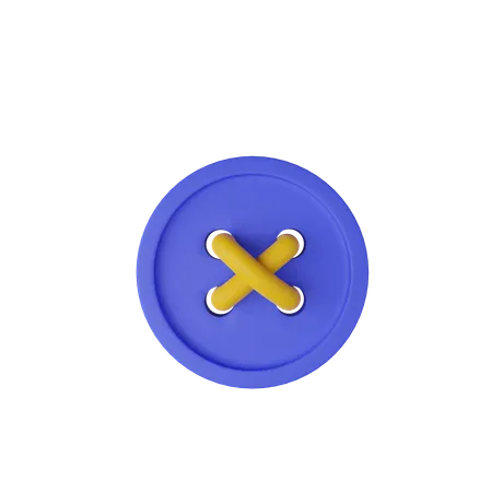 Bouton et fil à coudre  3D Icon