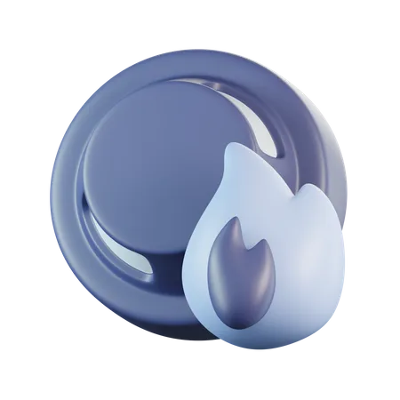 Bouton de tir  3D Icon