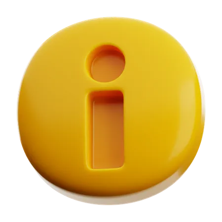 Bouton d'information  3D Icon