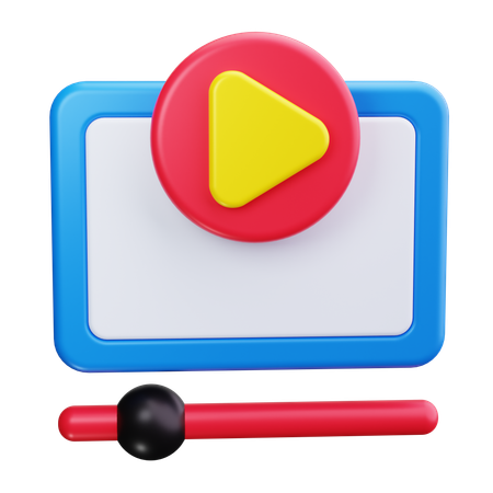 Bouton de lecture vidéo  3D Icon