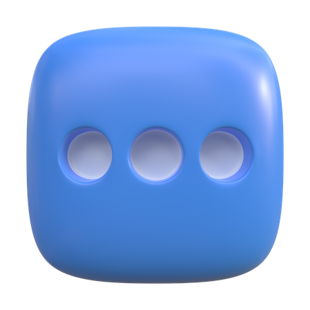 Bouton de menu  3D Icon