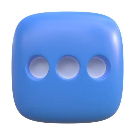 Bouton de menu  3D Icon