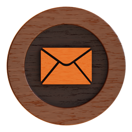 Bouton de message  3D Icon