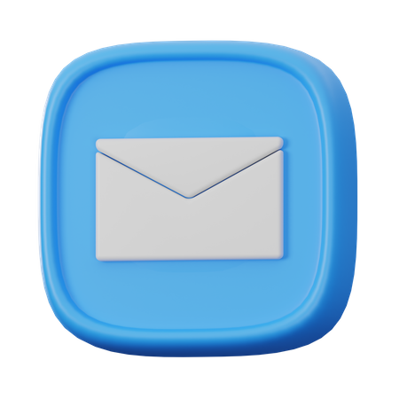 Bouton de message  3D Icon