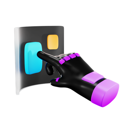 Bouton métaverse  3D Icon