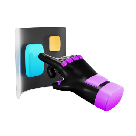 Bouton métaverse  3D Icon