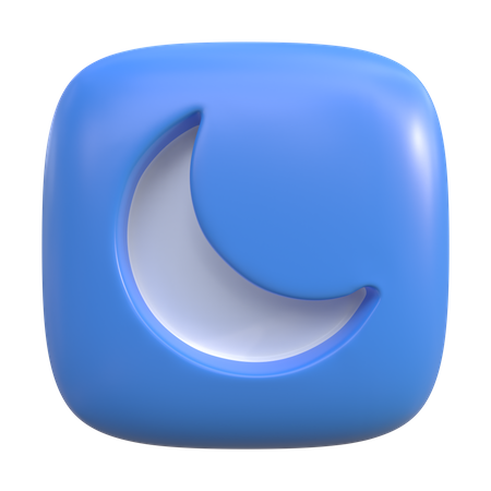 Bouton mode nuit  3D Icon