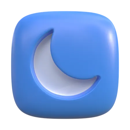 Bouton mode nuit  3D Icon