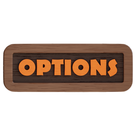 Bouton d'options  3D Icon