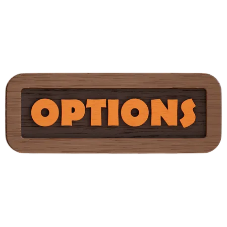 Bouton d'options  3D Icon