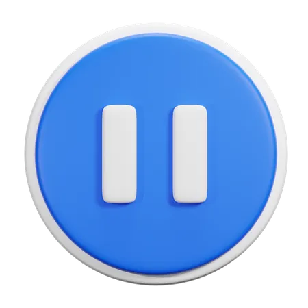 Bouton pause  3D Icon