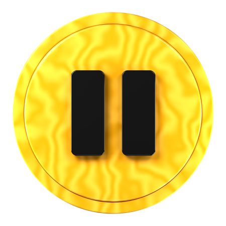Bouton pause  3D Icon